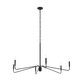 Progress Lighting - P400473-31M - Six Light Chandelier - Pilar - Matte Black