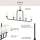 Mack Five Light Linear Chandelier (P400476-31M)
