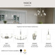 Mack Six Light Chandelier (P400477-009)