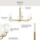 Mack Six Light Chandelier (P400477-191)
