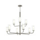 Progress Lighting - P400478-009 - Nine Light Chandelier - Mack - Brushed Nickel