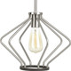 Progress Lighting - P500115-009 - One Light Mini Pendant - Hangar - Brushed Nickel