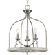 Progress Lighting - P500296-009 - Three Light Foyer Pendant - Vinings - Brushed Nickel