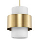 Progress Lighting - P500398-109 - One Light Pendant - Silva - Brushed Bronze