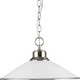Progress Lighting - P5013-09 - One Light Pendant - Glass Pendants - Brushed Nickel