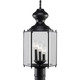 Progress Lighting - P5432-31 - Three Light Post Lantern - Carriage Classics - Black