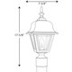 Non-Metallic Incandescent One Light Post Lantern (P5456-31)