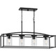 Progress Lighting - P550129-31M - Four Light Outdoor Island Chandelier - Swansea - Matte Black