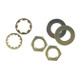 Westinghouse Lighting - 7062800 - 6 Assorted Nuts - Nuts And Washers - Brass-Plated
