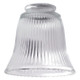 Westinghouse Lighting - 8125800 - Shade - Glass Bell Shade - Clear Ribbed