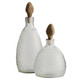 Arteriors - ARI28 - Decanters Set of 2 - Ophis - Antique Brass/Frosted