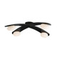 Arteriors - DFC26 - LED Flush Mount - Axia - Blackened Iron/Matte Opal