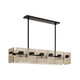 Vetrina Six Light Linear Chandelier (DLC49)