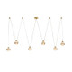 Arteriors - DLC57 - LED Chandelier - Noble - Clear/Antique Brass