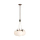Arteriors - DSC14 - Three Light Chandelier - Trinity - Frost Ombre/Heritage Brass