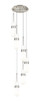 Innovations - 116-452-1P-SN-G452-4GWH - Six Light Pendant - Downtown Urban - Brushed Satin Nickel