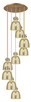 Innovations - 119-410-1PS-BB-G412-8ME - Nine Light Pendant - Downtown Urban - Brushed Brass