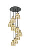 Innovations - 119-410-1PS-BK-G412-8ME - Nine Light Pendant - Downtown Urban - Matte Black