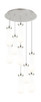 Innovations - 119-451-1P-PN-G451-4GWH - Nine Light Pendant - Downtown Urban - Brushed Polished Nickel