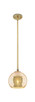 Innovations - 434-1S-BB-G128-8 - One Light Pendant - Downtown Urban - Brushed Brass