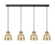 Innovations - 124-410-1PS-BK-G412-8ME - Four Light Linear Pendant - Downtown Urban - Matte Black