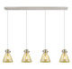 Innovations - 124-410-1PS-PN-G411-8ME - Four Light Linear Pendant - Downtown Urban - Polished Nickel