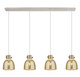 Innovations - 124-410-1PS-PN-G412-8ME - Four Light Linear Pendant - Downtown Urban - Polished Nickel