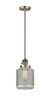 Innovations - 201CSW-AB-G262 - One Light Mini Pendant - Franklin Restoration - Antique Brass