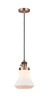 Innovations - 201CSW-AC-G191-LED - LED Mini Pendant - Franklin Restoration - Antique Copper