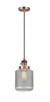 Innovations - 201CSW-AC-G262 - One Light Mini Pendant - Franklin Restoration - Antique Copper