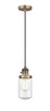 Innovations - 201CSW-BB-G314-LED - LED Mini Pendant - Franklin Restoration - Brushed Brass