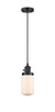 Innovations - 201CSW-BK-G311 - One Light Mini Pendant - Franklin Restoration - Matte Black