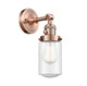 Innovations - 203SW-AC-G314-LED - LED Wall Sconce - Franklin Restoration - Antique Copper