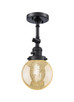 Franklin Restoration One Light Wall Sconce (203SW-BK-G208-6)