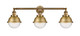 Innovations - 205-BB-HFS-64-BB - Three Light Bath Vanity - Franklin Restoration - Brushed Brass