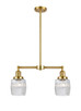 Innovations - 209-SG-G302-LED - LED Island Pendant - Franklin Restoration - Satin Gold
