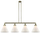 Innovations - 214-AB-G41-L - Four Light Island Pendant - Franklin Restoration - Antique Brass