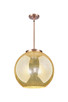 Innovations - 221-3S-AC-G128-16 - Three Light Pendant - Essex - Antique Copper