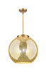 Innovations - 221-3S-BB-G128-16 - Three Light Pendant - Essex - Brushed Brass