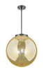 Innovations - 221-3S-BK-G208-16 - Three Light Pendant - Essex - Matte Black