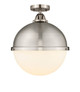 Innovations - 288-1C-SN-HFS-121-SN-LED - LED Semi-Flush Mount - Nouveau 2 - Brushed Satin Nickel