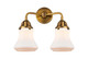 Innovations - 288-2W-BB-G191 - Two Light Bath Vanity - Nouveau 2 - Brushed Brass