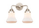 Innovations - 288-2W-PN-G191 - Two Light Bath Vanity - Nouveau 2 - Polished Nickel
