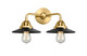 Innovations - 288-2W-SG-M6-BK - Two Light Bath Vanity - Nouveau 2 - Satin Gold