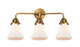 Innovations - 288-3W-BB-G191 - Three Light Bath Vanity - Nouveau 2 - Brushed Brass