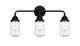 Innovations - 288-3W-BK-G314 - Three Light Bath Vanity - Nouveau 2 - Matte Black