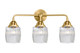 Innovations - 288-3W-SG-G302-LED - LED Bath Vanity - Nouveau 2 - Satin Gold