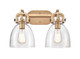 Innovations - 412-2W-BB-7CL-LED - LED Bath Vanity - Newton - Brushed Brass