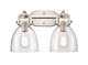 Innovations - 412-2W-SN-7CL-LED - LED Bath Vanity - Newton - Brushed Satin Nickel