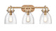 Innovations - 412-3W-BB-7CL - LED Bath Vanity - Newton - Brushed Brass